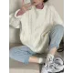 Original Casual Loose Round-Neck Long Sleeves Sweater Tops Original Casual Loose Round-Neck Long Sleeves Sweater Tops