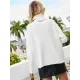 Casual Loose Solid Color High-Neck Long Sleeves Knitwear Casual Loose Solid Color High-Neck Long Sleeves Knitwear