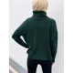Casual Loose Solid Color High-Neck Long Sleeves Knitwear Casual Loose Solid Color High-Neck Long Sleeves Knitwear