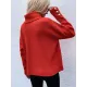 Casual Loose Solid Color High-Neck Long Sleeves Knitwear Casual Loose Solid Color High-Neck Long Sleeves Knitwear