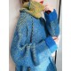 Original Loose Contrast Color High-Neck Long Sleeves Sweater Tops Original Loose Contrast Color High-Neck Long Sleeves Sweater Tops