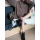 Original Loose Contrast Color High-Neck Long Sleeves Sweater Tops Original Loose Contrast Color High-Neck Long Sleeves Sweater Tops