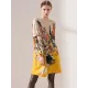 Original Loose Cartoon Printed Round-Neck Long Sleeves Sweater Dress Original Loose Cartoon Printed Round-Neck Long Sleeves Sweater Dress