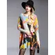 Vintage Wool Blend Contrast Color Printed Sweater Vintage Wool Blend Contrast Color Printed Sweater