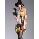 Vintage Wool Blend Contrast Color Printed Sweater Vintage Wool Blend Contrast Color Printed Sweater