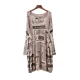 Vintage Loose One-Shoulder Newspaper Printed Split-Joint Sweater Vintage Loose One-Shoulder Newspaper Printed Split-Joint Sweater