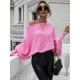 Casual Loose 6 Colors Off-The-Shoulder Long Sleeves Sweater Top Casual Loose 6 Colors Off-The-Shoulder Long Sleeves Sweater Top