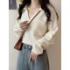 Casual Simple 6 Colors V-Neck Long Sleeves Sweater Top Casual Simple 6 Colors V-Neck Long Sleeves Sweater Top