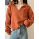 Casual Simple 6 Colors V-Neck Long Sleeves Sweater Top Casual Simple 6 Colors V-Neck Long Sleeves Sweater Top
