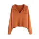 Casual Simple 6 Colors V-Neck Long Sleeves Sweater Top Casual Simple 6 Colors V-Neck Long Sleeves Sweater Top
