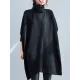 Casual Loose Solid Color Heaps Collar Long Sleeves Sweater Top Casual Loose Solid Color Heaps Collar Long Sleeves Sweater Top