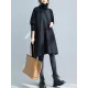 Casual Loose Solid Color Heaps Collar Long Sleeves Sweater Top Casual Loose Solid Color Heaps Collar Long Sleeves Sweater Top