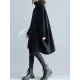 Casual Loose Solid Color Heaps Collar Long Sleeves Sweater Top Casual Loose Solid Color Heaps Collar Long Sleeves Sweater Top