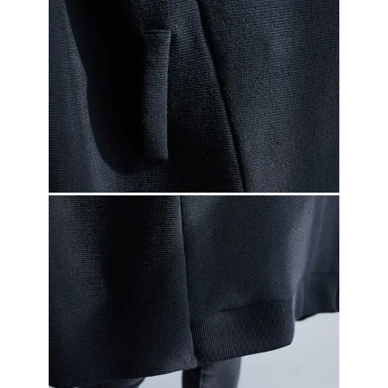Casual Loose Solid Color Heaps Collar Long Sleeves Sweater Top Casual Loose Solid Color Heaps Collar Long Sleeves Sweater Top