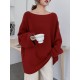 Simple Solid Color Round-Neck Sweater Simple Solid Color Round-Neck Sweater