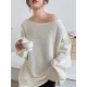 Simple Solid Color Round-Neck Sweater Simple Solid Color Round-Neck Sweater