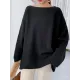 Simple Solid Color Round-Neck Sweater Simple Solid Color Round-Neck Sweater