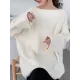Simple Solid Color Round-Neck Sweater Simple Solid Color Round-Neck Sweater