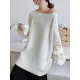 Simple Solid Color Round-Neck Sweater Simple Solid Color Round-Neck Sweater