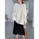 Simple Solid Color Round-Neck Sweater Simple Solid Color Round-Neck Sweater