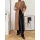 Original Loose Solid Color Split-Front Sweater Dress Original Loose Solid Color Split-Front Sweater Dress