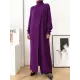 Original Loose Solid Color Split-Front Sweater Dress Original Loose Solid Color Split-Front Sweater Dress