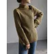 Simple Loose Solid Color High-Neck Sweater Simple Loose Solid Color High-Neck Sweater