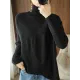 Original Irregular 7 Colors High-Neck Long Sleeves Sweater Top Original Irregular 7 Colors High-Neck Long Sleeves Sweater Top