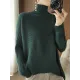 Original Irregular 7 Colors High-Neck Long Sleeves Sweater Top Original Irregular 7 Colors High-Neck Long Sleeves Sweater Top