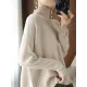 Original Irregular 7 Colors High-Neck Long Sleeves Sweater Top Original Irregular 7 Colors High-Neck Long Sleeves Sweater Top