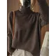Original Irregular 7 Colors High-Neck Long Sleeves Sweater Top Original Irregular 7 Colors High-Neck Long Sleeves Sweater Top