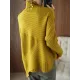 Original Irregular 7 Colors High-Neck Long Sleeves Sweater Top Original Irregular 7 Colors High-Neck Long Sleeves Sweater Top