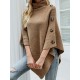 Casual 7 Colors High-Neck Sweater Cape Casual 7 Colors High-Neck Sweater Cape