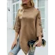 Casual 7 Colors High-Neck Sweater Cape Casual 7 Colors High-Neck Sweater Cape