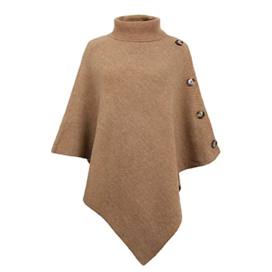 Casual 7 Colors High-Neck Sweater Cape Casual 7 Colors High-Neck Sweater Cape