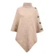 Casual 7 Colors High-Neck Sweater Cape Casual 7 Colors High-Neck Sweater Cape