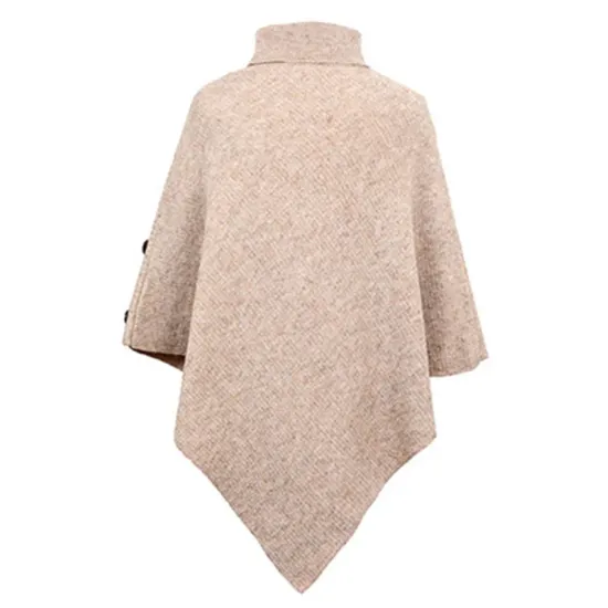 Casual 7 Colors High-Neck Sweater Cape Casual 7 Colors High-Neck Sweater Cape