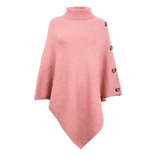 Casual 7 Colors High-Neck Sweater Cape Casual 7 Colors High-Neck Sweater Cape