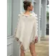 Original 6 Colors Tassels Embroidered Round-Neck Sweater Cape Original 6 Colors Tassels Embroidered Round-Neck Sweater Cape