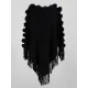 Original 6 Colors Tassels Embroidered Round-Neck Sweater Cape Original 6 Colors Tassels Embroidered Round-Neck Sweater Cape