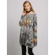 Urban Colorful Knitting Printed Long Sleeves Sweater Urban Colorful Knitting Printed Long Sleeves Sweater