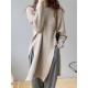 Original Irregular 5 Colors Split-Side Round-Neck Long Sleeves Sweater Top Original Irregular 5 Colors Split-Side Round-Neck Long Sleeves Sweater Top