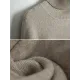 Simple Loose Solid Color High-Neck Batwing Sleeves Sweater Simple Loose Solid Color High-Neck Batwing Sleeves Sweater