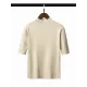 15 Colors Knitting Solid Color High-Neck Short Sleeves Pullover 15 Colors Knitting Solid Color High-Neck Short Sleeves Pullover