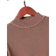 15 Colors Knitting Solid Color High-Neck Short Sleeves Pullover 15 Colors Knitting Solid Color High-Neck Short Sleeves Pullover