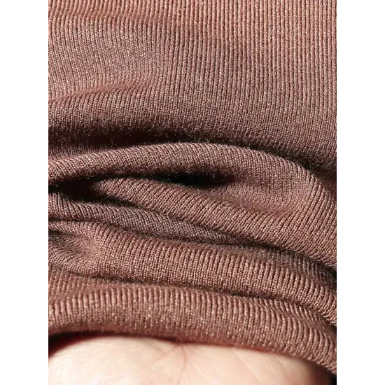 15 Colors Knitting Solid Color High-Neck Short Sleeves Pullover 15 Colors Knitting Solid Color High-Neck Short Sleeves Pullover