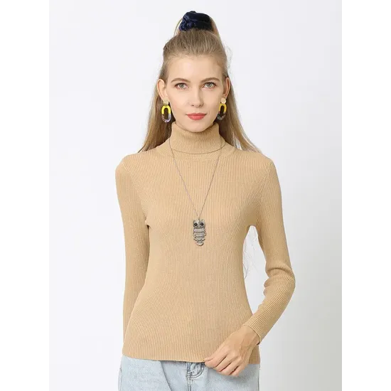 10 Colors Simple Knitting Solid Color High-Neck Pullover 10 Colors Simple Knitting Solid Color High-Neck Pullover