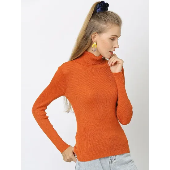 10 Colors Simple Knitting Solid Color High-Neck Pullover 10 Colors Simple Knitting Solid Color High-Neck Pullover