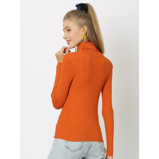 10 Colors Simple Knitting Solid Color High-Neck Pullover 10 Colors Simple Knitting Solid Color High-Neck Pullover