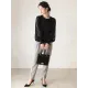 Original Loose Hollow Lace Round-Neck Long Puff Sleeves Sweater Pullovers Original Loose Hollow Lace Round-Neck Long Puff Sleeves Sweater Pullovers